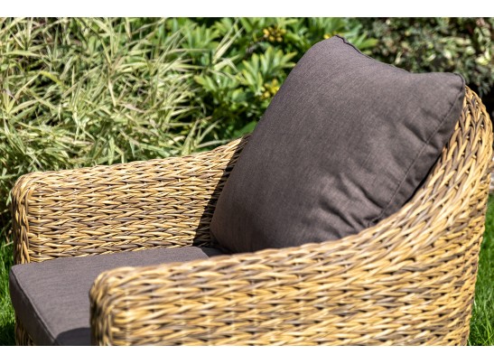 "Кон Панна" лаунж-зона из искусственного ротанга (гиацинт), цвет соломенный в Набережных Челнах