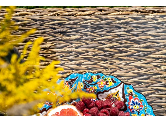 "Кон Панна" лаунж-зона из искусственного ротанга (гиацинт), цвет соломенный в Набережных Челнах