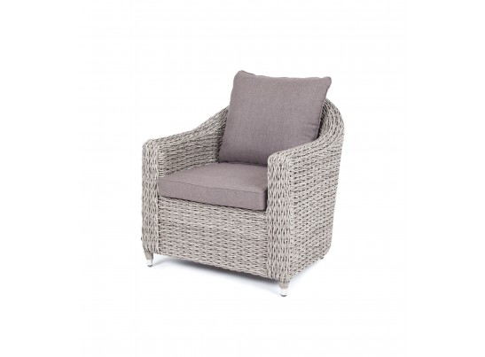 "Кон Панна" кресло из искусственного ротанга (гиацинт), цвет серый в Набережных Челнах