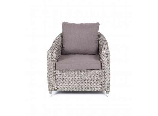 "Кон Панна" кресло из искусственного ротанга (гиацинт), цвет серый в Набережных Челнах