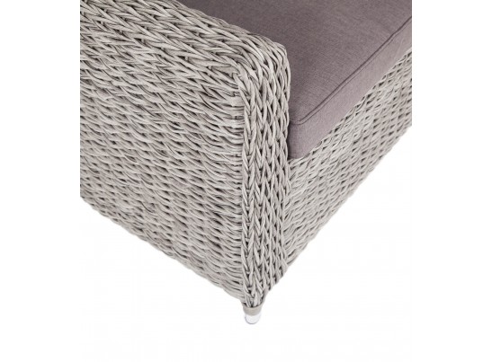 "Кон Панна" кресло из искусственного ротанга (гиацинт), цвет серый в Набережных Челнах