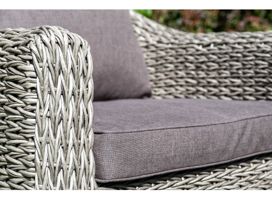 "Кон Панна" кресло из искусственного ротанга (гиацинт), цвет серый в Набережных Челнах