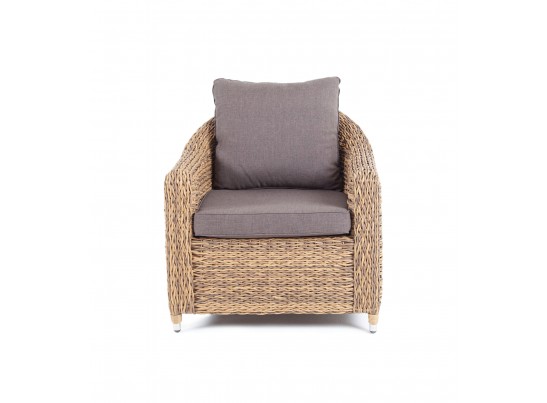 "Кон Панна" кресло из искусственного ротанга (гиацинт), цвет соломенный в Набережных Челнах