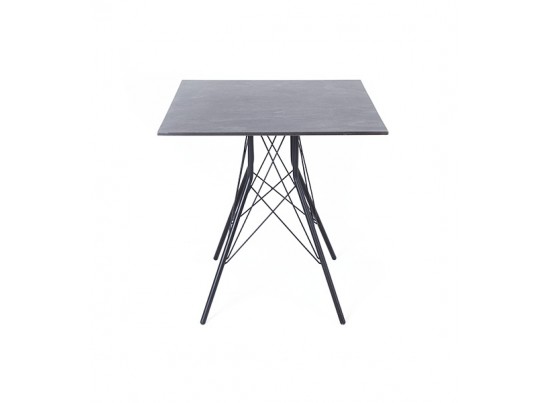 "Конте" интерьерный стол из HPL 63x63см, цвет "серый гранит" в Набережных Челнах