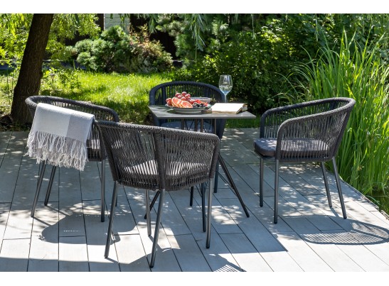 "Конте" интерьерный стол из HPL 63x63см, цвет "серый гранит" в Набережных Челнах