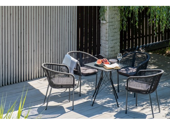 "Конте" интерьерный стол из HPL 63x63см, цвет "серый гранит" в Набережных Челнах