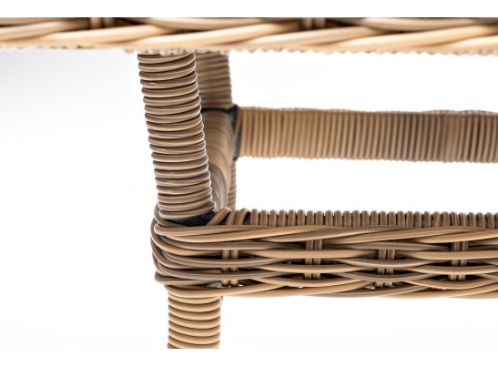 "Латте" плетеный стол из искусственного ротанга 140х80см, цвет соломенный в Набережных Челнах