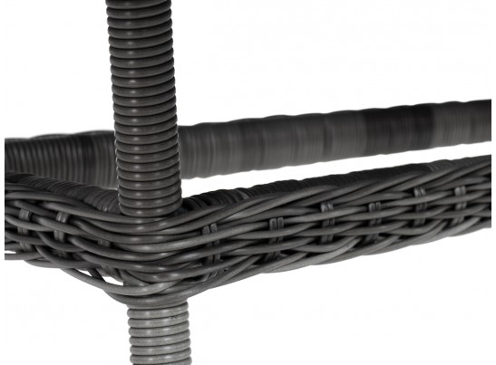 "Латте" плетеный стол из искусственного ротанга 200х90см, цвет графит в Набережных Челнах