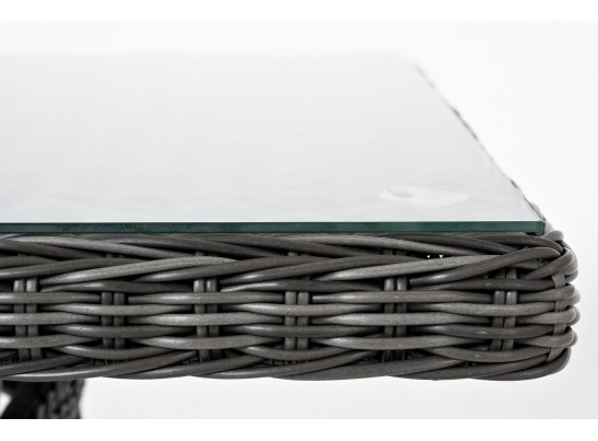 "Латте" плетеный стол из искусственного ротанга 200х90см, цвет графит в Набережных Челнах