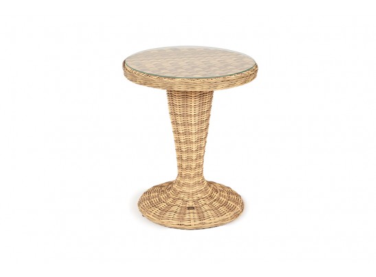 "Леванте" стол круглый из искусственного ротанга, цвет соломенный в Набережных Челнах