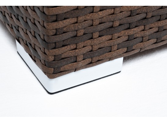 "Лунго" кашпо для цветов большое плетеное из искусственного ротанга, цвет коричневый в Набережных Челнах