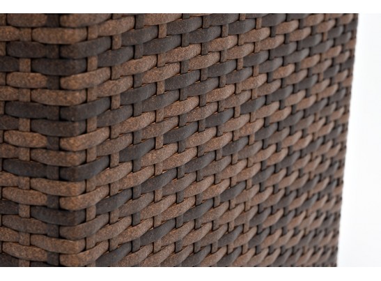 "Лунго" кашпо для цветов большое плетеное из искусственного ротанга, цвет коричневый в Набережных Челнах