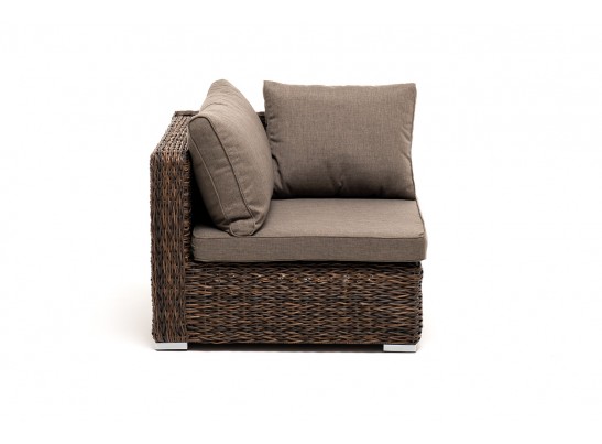 "Лунго" модуль диванный угловой с подушками, цвет коричневый (гиацинт) в Набережных Челнах