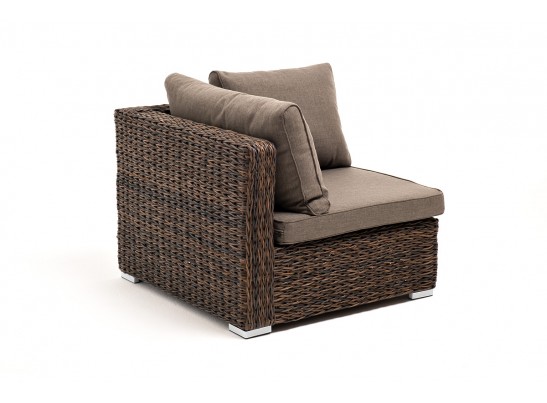 "Лунго" модуль диванный угловой с подушками, цвет коричневый (гиацинт) в Набережных Челнах