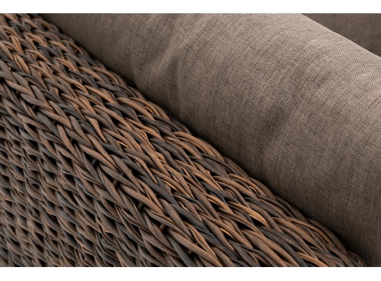 "Лунго" модуль диванный угловой с подушками, цвет коричневый (гиацинт) в Набережных Челнах