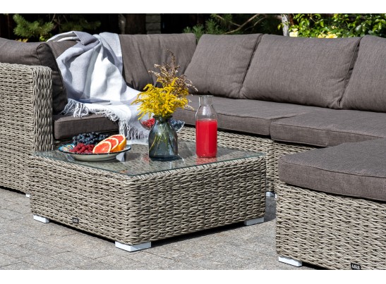 "Лунго" модуль диванный прямой с подушками, цвет cерый (гиацинт) в Набережных Челнах