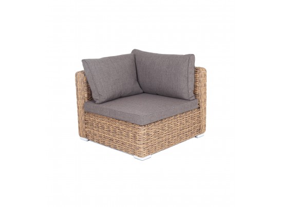 "Лунго" модуль диванный угловой с подушками, цвет коричневый (гиацинт) в Набережных Челнах