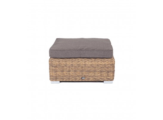 "Лунго" плетенная оттоманка с подушкой, цвет соломенный (гиацинт) в Набережных Челнах