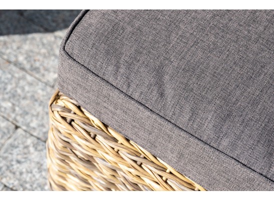 "Лунго" плетенная оттоманка с подушкой, цвет соломенный (гиацинт) в Набережных Челнах