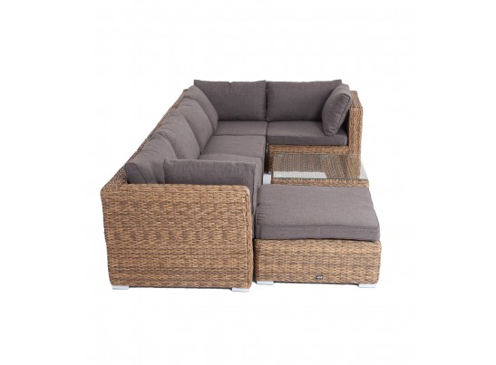 "Лунго" трансформирующаяся лаунж-зона из искусственного ротанга (гиацинт), цвет соломенный в Набережных Челнах