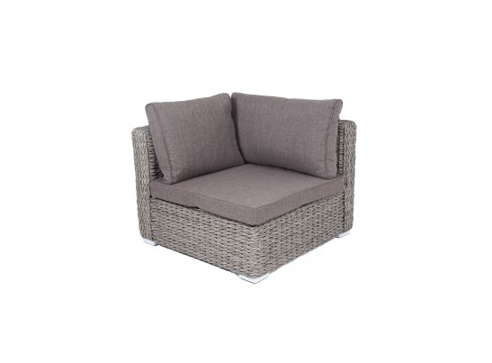 "Лунго" трансформирующийся диван из искусственного ротанга (гиацинт), цвет серый в Набережных Челнах