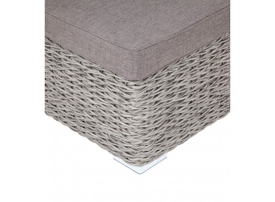 "Лунго" трансформирующийся диван из искусственного ротанга (гиацинт), цвет серый в Набережных Челнах