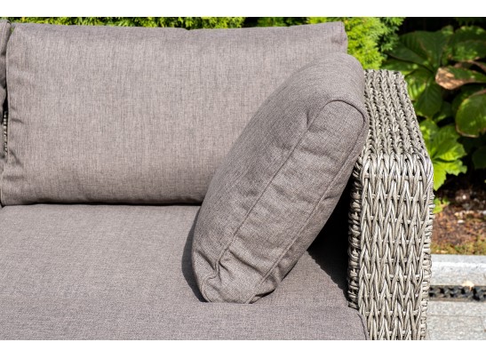 "Лунго" трансформирующийся диван из искусственного ротанга (гиацинт), цвет серый в Набережных Челнах