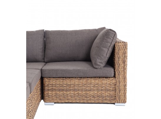 "Лунго" трансформирующийся диван из искусственного ротанга (гиацинт), цвет соломенный в Набережных Челнах