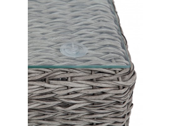 "Лунго" журнальный столик плетеный (гиацинт), цвет серый в Набережных Челнах