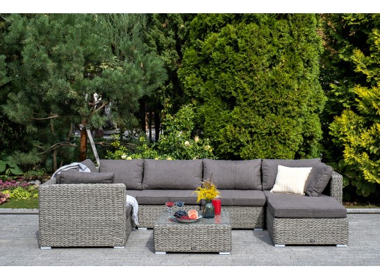 "Лунго" журнальный столик плетеный (гиацинт), цвет серый в Набережных Челнах