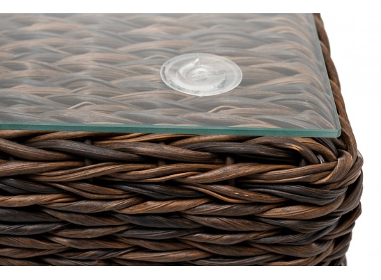 "Лунго" журнальный столик плетеный (гиацинт), цвет коричневый в Набережных Челнах