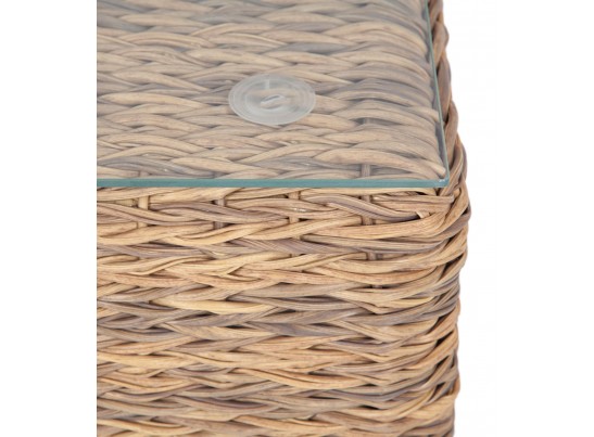 "Лунго" журнальный столик плетеный (гиацинт), цвет соломенный в Набережных Челнах