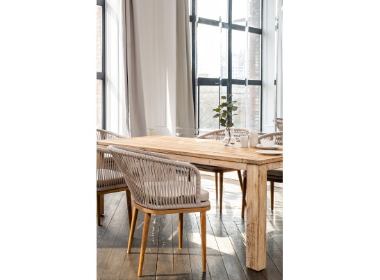 "Мадейра" обеденная группа на 6 персон, стулья "Марсель", роуп бежевый в Набережных Челнах