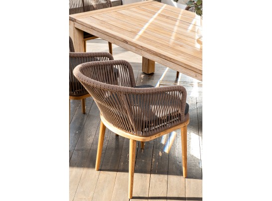 "Мадейра" обеденная группа на 6 персон, стулья "Марсель", роуп коричневый в Набережных Челнах