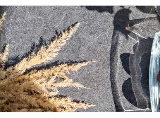 "Малага" обеденная группа на 6 персон со стульями "Марсель", каркас темно-серый, роуп темно-серый в Набережных Челнах