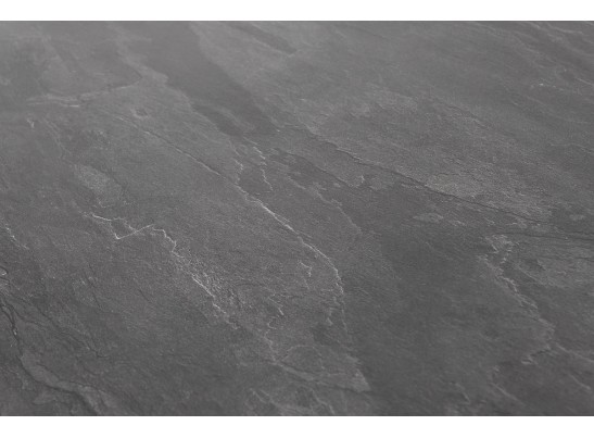 "Малага" обеденный стол из HPL 160х80см, цвет "серый гранит", каркас черный в Набережных Челнах