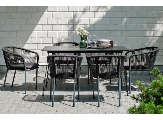 "Милан" обеденная группа на 6 персон, цвет темный в Набережных Челнах