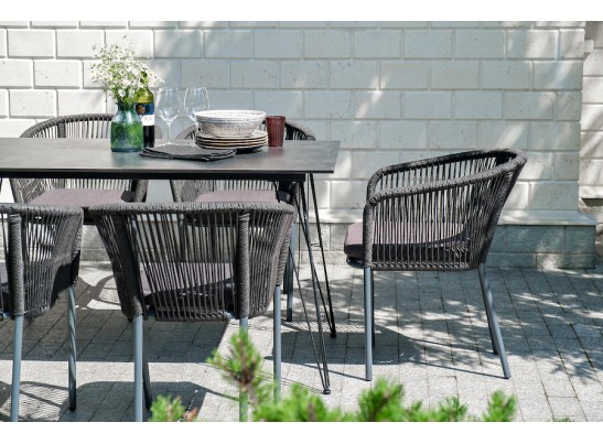 "Милан" обеденная группа на 6 персон, цвет темный в Набережных Челнах