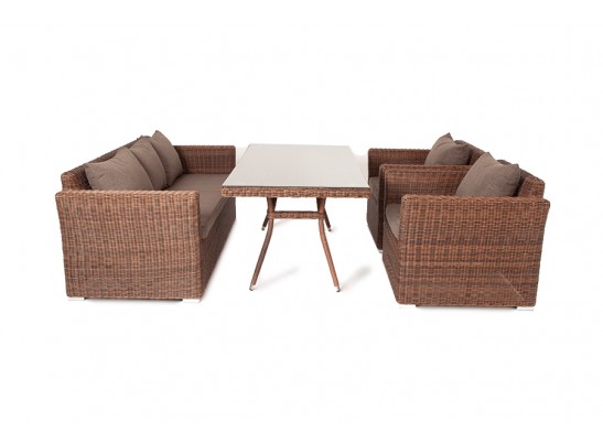 "Моккачино" обеденная группа из искусственного ротанга, цвет коричневый в Набережных Челнах