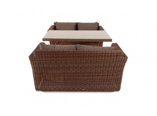 "Мокко" обеденная группа плетеная из ротанга, цвет коричневый в Набережных Челнах