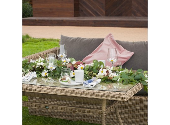 "Мокко" обеденная группа плетеная из ротанга, цвет соломенный в Набережных Челнах