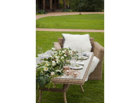 "Латте" плетеный стол из искусственного ротанга 160х90см, цвет соломенный в Набережных Челнах