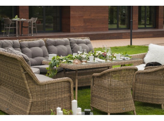 "Латте" плетеный стол из искусственного ротанга 160х90см, цвет соломенный в Набережных Челнах