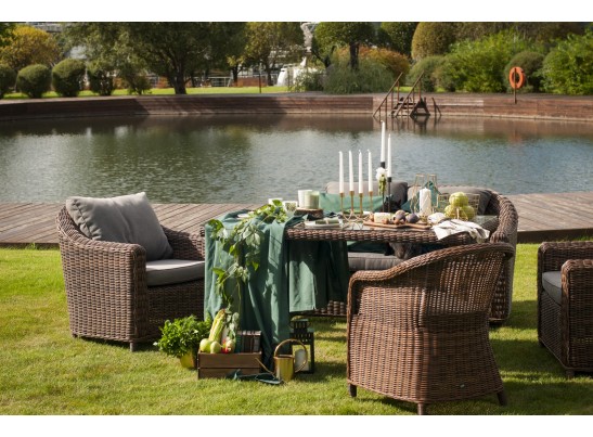 "Кон Панна" кресло из искусственного ротанга, цвет коричневый в Набережных Челнах