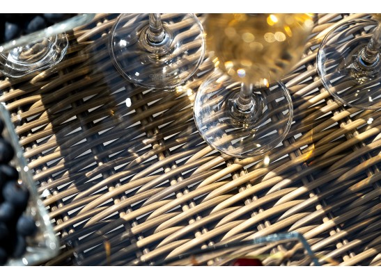 "Неаполь" обеденная группа плетеная из искусственного ротанга, цвет соломенный в Набережных Челнах