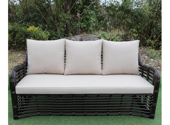 "Ницца" диван из искусственного ротанга трехместный, цвет бронзовый в Набережных Челнах