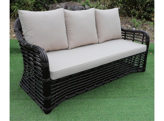 "Ницца" диван из искусственного ротанга трехместный, цвет бронзовый в Набережных Челнах