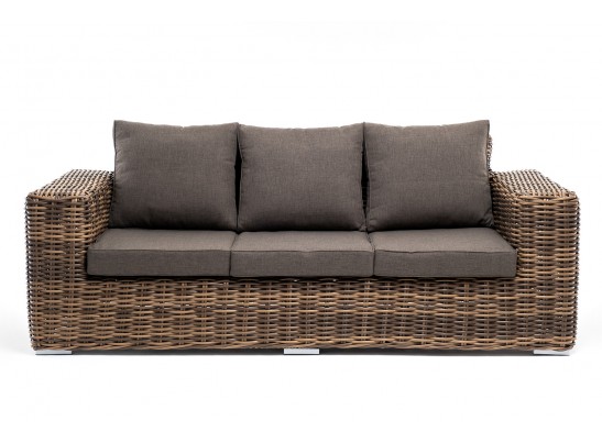 "Палермо" диван из искусственного ротанга трехместный, цвет соломенный в Набережных Челнах