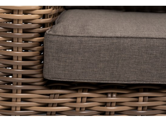 "Палермо" диван из искусственного ротанга трехместный, цвет соломенный в Набережных Челнах