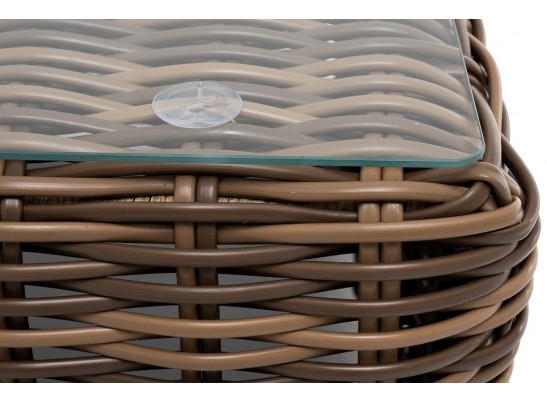 "Палермо" журнальный столик из искусственного ротанга, цвет соломенный в Набережных Челнах